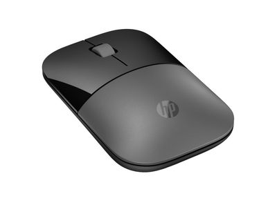 HP Z3700 - Mus - optisk - 3 knapper - trådløs - Bluetooth 5.0, 2.4 GHz - USB trådløs mottaker - dobbelsølv