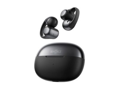 SHOKZ OpenDots ONE - True wireless-hörlurar med mikrofon - öppet öra - med öronklämma - Bluetooth - svart