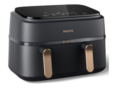 Philips 3000 series Airfryer NA352/04 Dual Basket, Kuumakiertoilmakypsennin, 9 L, 1,5 kg, Rapid Air, 40 °C, 200 °C