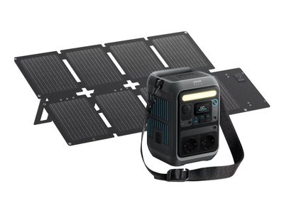Anker SOLIX C300X DC - Bærbar strømstasjon - DC 11 - 28 / 5 / 9 / 15 / 20 / 28 V - 300 watt - litium-jernfosfat - 90000 mAh - 288 Wh - Wi-Fi, Bluet...