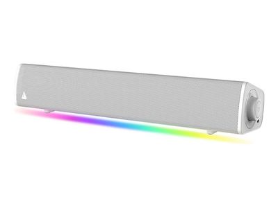 Creative Sound Blaster GS3 - Soundbar - för persondator - trådlös - Bluetooth - USB - 12 Watt (Total) - vit