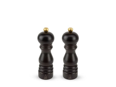 Peugeot Paris u''Sele, Salt- og pepperkvernsett, Sjokolade, Bøketre, Rustfritt stål, 180 mm, Frankrike
