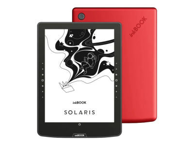 inkBOOK Solaris - eBook-leser - inkBOOK OS - 32 GB - 6" monokrom E Ink Carta EPD (1024 x 758) - berøringsskjerm - Wi-Fi, Bluetooth - rød
