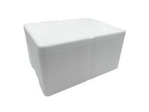 Termokasse 40x30x18 cm EPS Sunpack uten lokk hvit (stk)