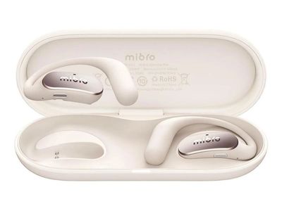Mibro OpenEar Pro - True wireless-hodetelefoner med mikrofon - åpent øre - over-øret-montering - Bluetooth - hvit