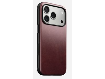 Nomad Modern Leather Case, Etui, Apple, iPhone 17 Pro, 16 cm (6.3"), Bordeaux