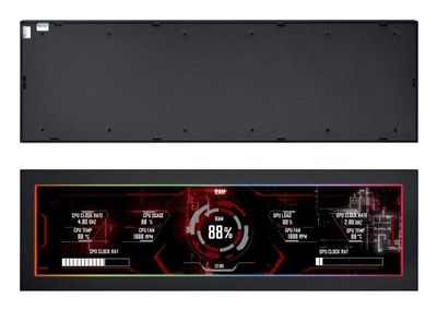 Lian Li SM088X, Universal, Skärm, Svart, 5 V, 237 mm, 73 mm