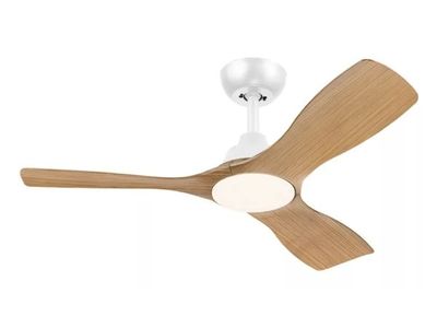 Philips Olas kattotuuletinvalaisin 28(tuuletin) + 24(valo)W, Fan Ceiling Lights, Valkoinen, Puu, Katto, Metalli, IP20, Muu