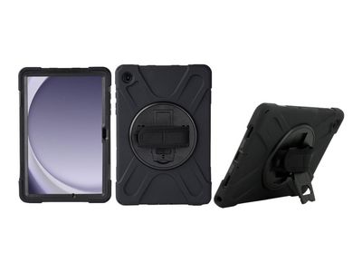 Mobilis All in Case - Baksidedeksel for nettbrett - robust - forsterket, med skulderreim - silikon - svart - for Samsung Galaxy Tab Active5 Pro