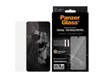 PanzerGlass - Skjermbeskyttelse for mobiltelefon - ultravid passform med EasyAligner - glass - blank - for Samsung Galaxy S26 Ultra