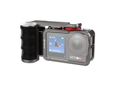Puluz i metall beskyttelsesetui med håndtak for DJI Osmo Action 5 Pro / Action 4 / Action 3