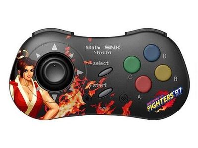 8Bitdo NEOGEO - Mai Shiranui, Gamepad, Android, PC, Valg-knapp, Startknapp, Turboknapp, Analog, Trådløs, Bluetooth/RF/USB
