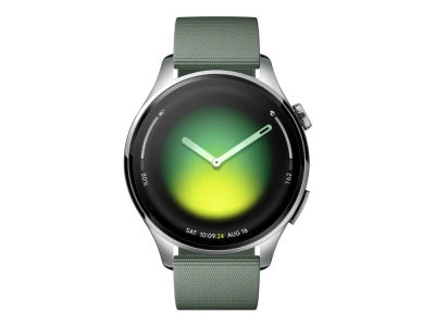 Xiaomi Watch 5 - 316L rustfritt stål - smartklokke med stropp - fluororubber - juniper green - håndleddstørrelse: 135-205 mm - display 1.54" - 32 G...