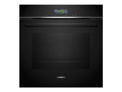 Siemens iQ700 HB734G1B1 - Ovn - innebygd - Wi-Fi - fordypning - bredde: 56 cm - dybde: 55 cm - høyde: 58.5 cm - med selvrens - Klasse A+ - svart/ru...