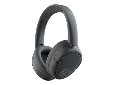 JLab JBuds Lux - Hodetelefoner med mikrofon - full størrelse - Bluetooth - trådløs, kablet - aktiv støydemping - USB-C - grafitt