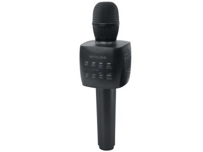 Muse M-508 KA, Karaokemikrofon, Kabel & Trådlös, Bluetooth/3,5 mm, Svart, Konsument, Knappar