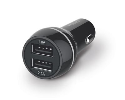 Philips USB-billaddare DLP2357/10, Automatisk, Cigarr tändare, 5 V, Svart