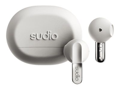 Sudio N3 - True wireless-hodetelefoner med mikrofon - i øret - Bluetooth - melkehvit