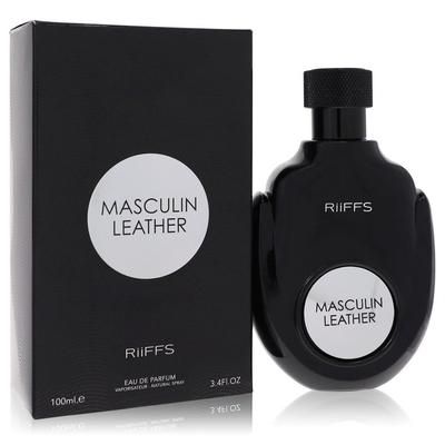 Masculin Leather For Men By Riiffs Eau De Parfum Spray 3.4 Oz