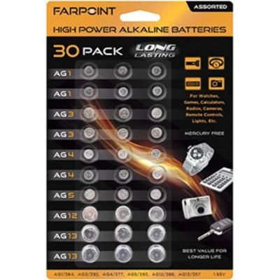 DynaCell Assorted Batteries 30-PC