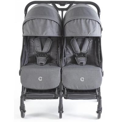 Contours Bitsy Double Stroller - Granite Gray