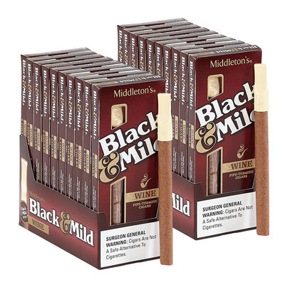 Black & Mild Wine Cigarillo Natural 2-Fer - PACK (100)