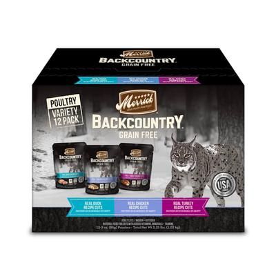 Backcountry Grain Free Poultry Recipes Cuts in Gravy Wet Cat Food Variety Pack, 3 oz., Count of 12