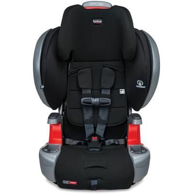 Britax Grow With You ClickTight Plus Harness Booster Car Seat - Jet Safewash (Flame Retardant-Free)