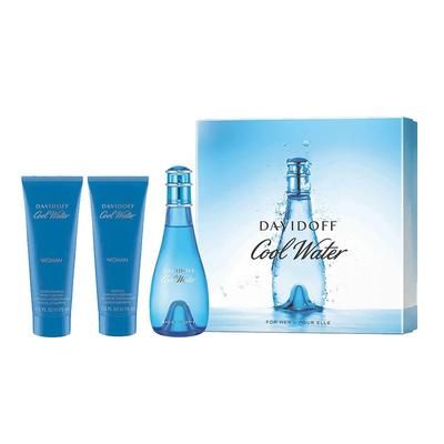 Cool Water for Women 3 Piece Set Standard Eau De Toilette for Women