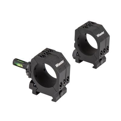 Wheeler Engineering Picatinny Rail Scope Rings 1in High Black 1099903