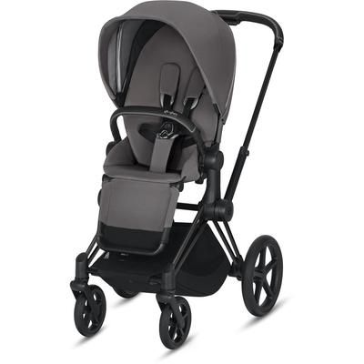 Cybex ePriam Electronic Assist Stroller - Matte Black/Manhattan Grey