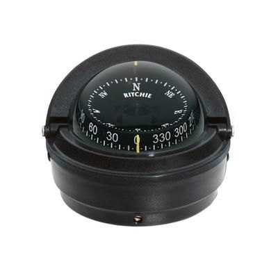 Ritchie S-87 Voyager Compass - Surface Mount - Black S-87