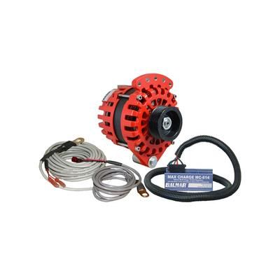 Balmar Alternator 1-2" Single Foot K6 Serpentine Pulley Regulator & Temp Sensor - 170A Kit - 12V XT-SF-170-K6-KIT