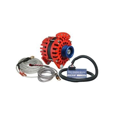 Balmar Alternator 3.15" Dual Foot Saddle J10 Serpentine Pulley Regulator & Temp Sensor - 170A Kit - 12V XT-DF-170-J10-KIT