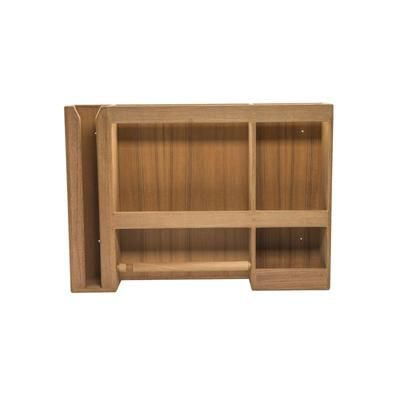 Whitecap Dish/Cup/Paper Towel Rack Teak 62402