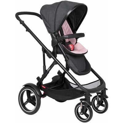 Phil & Teds Voyager Stroller & Liner - Black/Blush