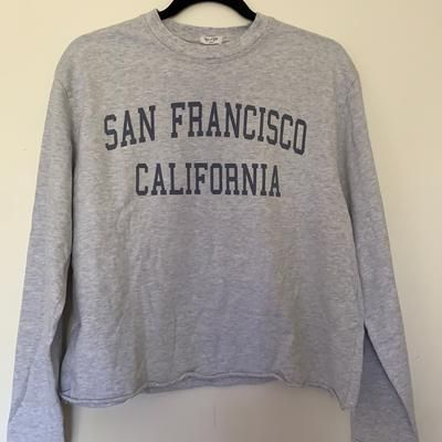 Brandy Melville Tops | Brandy Melville Camile San Francisco Top | Color: Gray/Silver | Size: S