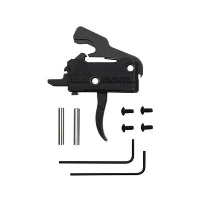 RISE Armament Rave 140 Curved 3.5lb Drop-In Trigger w/ Anti Walk Pins Black RA-R140-AWP
