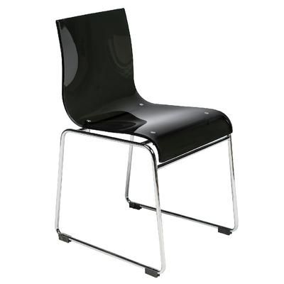 Lima Modern Acrylic Chair - LeisureMod LC19TBL