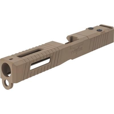 TRYBE Defense Pistol Slide Glock 17 Gen 3 DeltaPoint Pro Cut FDE Cerakote SLDG17G3DP-FDE
