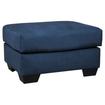 Signature Design Darcy Ottoman in Blue - Ashley Furniture 7500714