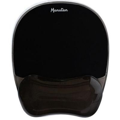 Tapis De Souris Avec Repose-poignet - Gel Noir - Manutan Expert