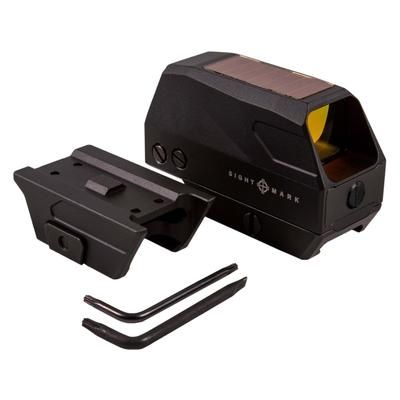 SightMark 1x-28mm Volta Solar Red Dot Sight Red 2 MOA Dot 1/2 MOA Black SM26030