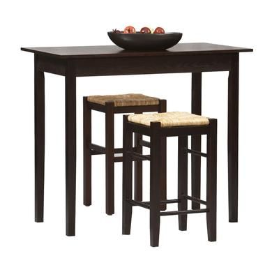 3-Pc Tavern Counter Set by Linon Home Décor in Espresso