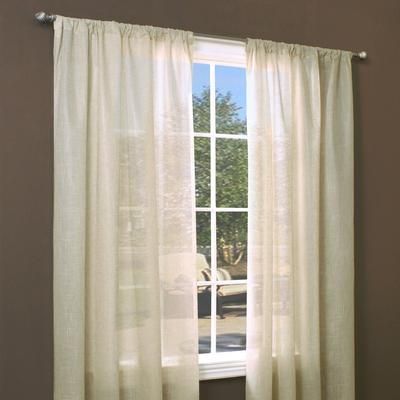 Wide Width Weathervane Rod Pocket Panel by Commonwealth Home Fashions in Linen (Size 50" W 95" L)