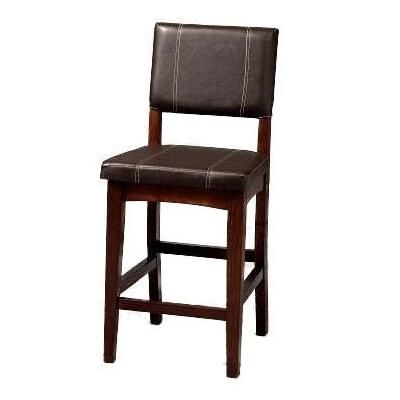 Counter Stool, 17"Wx19"Dx24"H by Linon Home Décor in Brown