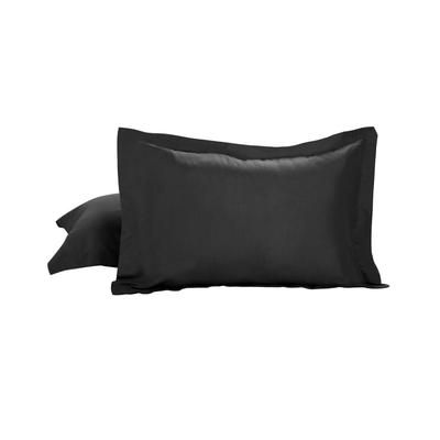 Today's Home Microfiber Tailored 2-Pack Standard Pillow Shams by Levinsohn Textiles in Black (Size STANDARD)