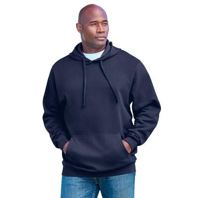 Men's Big & Tall Fleece Pullover Hoodie by KingSize in Navy (Size 3XL)