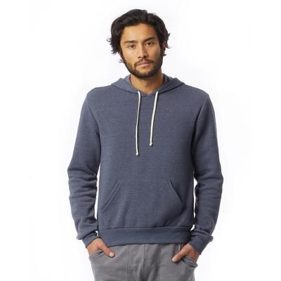 Alternative 09595F2 Challenger Eco -Fleece Pullover Hoodie in True Navy Blue size 3XL AA9595, 9595