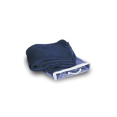 Alpine Fleece 8707 Micro Coral Blanket in Navy Blue | Cotton LB8707
